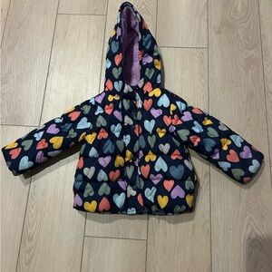 Carter's Multicolor Heart Puffer Jacket